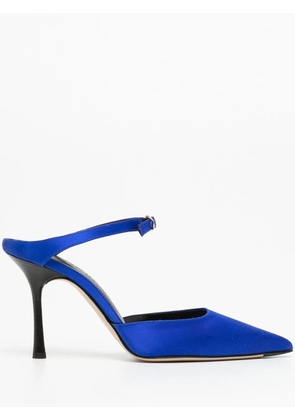 Victoria Beckham Jordy 90mm satin mules - Blue
