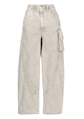 AGOLDE Cass wide-leg cargo jeans - Brown