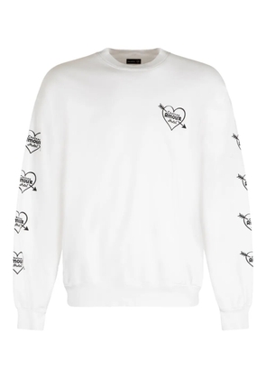 Local Authority cotton print sweatshirt - White
