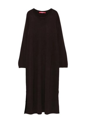 Marina Rinaldi fine-knit midi dress - Brown