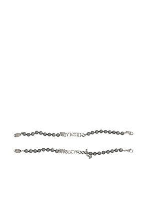 Vivienne Westwood Emilio orb beaded bracelet - Silver