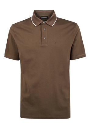 Emporio Armani cotton polo shirt - Brown