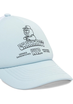 Carhartt WIP Sandwich graphic-print mesh-panel trucker cap - Blue