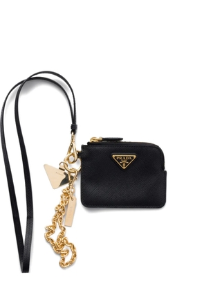 Prada logo leather wallet - Black