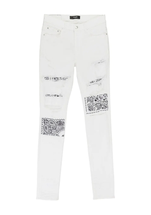 AMIRI Bandana Artpatch jeans - White