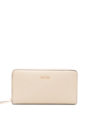 LIU JO textured zip wallet - Neutrals