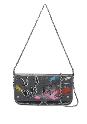 Zadig&Voltaire x Humberto Cruz Rock Humberto graffiti shoulder bag - Grey