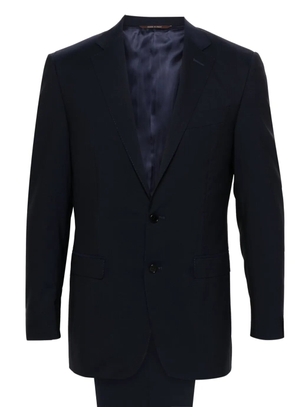 Canali single-breasted wool suit - Blue