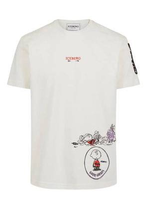 Iceberg logo-detail short-sleeve T-shirt - Neutrals