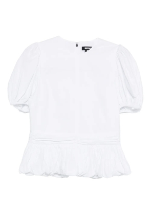 ROTATE BIRGER CHRISTENSEN puff-sleeves peplum top - White