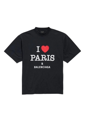 Balenciaga heart-print T-shirt - Black