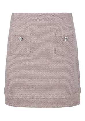 Blugirl embellished tweed skirt - Pink