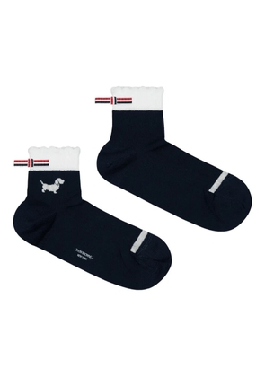 Thom Browne Hector-intarsia socks - Blue