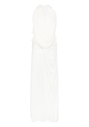 Christopher Esber ripple draped maxi dress - White