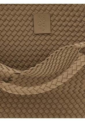 NAGHEDI logo-patch tote bag - Neutrals