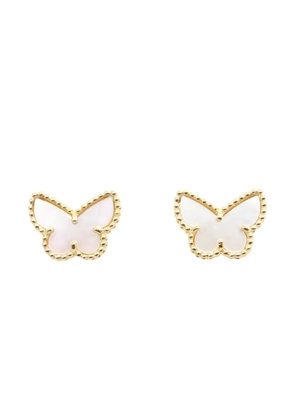 Van Cleef & Arpels Pre-Owned 2010s Sweet Butterflies mother of pearl earrings - Gold