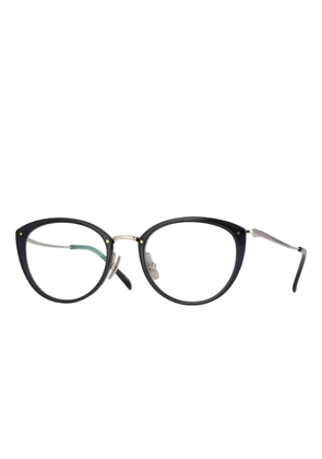 Yellows Plus Loraine round-frame glasses - Black