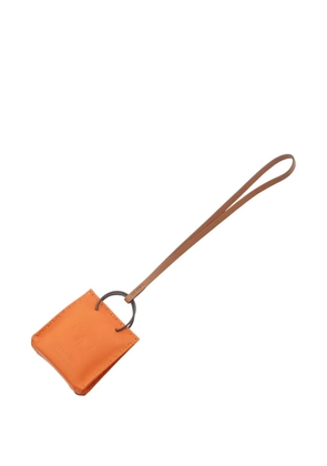 Hermès Pre-Owned 2019 leather bag charm - Orange