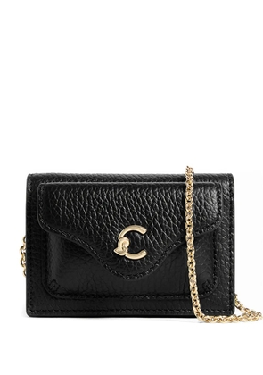 Coccinelle chain-strap card holder - Black
