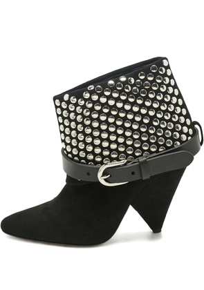 ISABEL MARANT studded suede ankle boots - Black