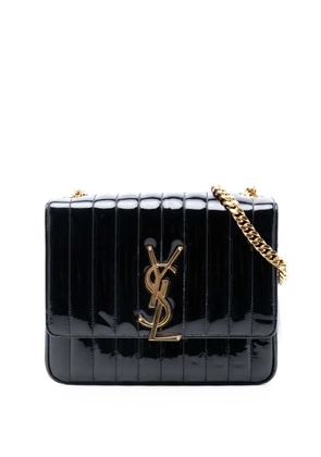 Saint Laurent Pre-Owned 2018 Large Patent Vicky crossbody bag - Black