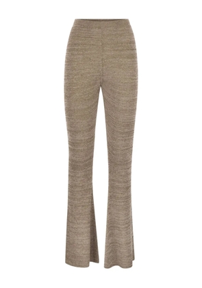 Fabiana Filippi ribbed trousers - Neutrals