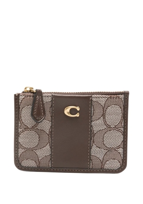 Coach Essential Signature Jacquard wallet - Brown
