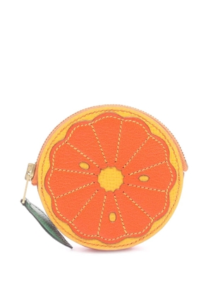 Hermès Pre-Owned 1994 Chevre Tutti Frutti coin pouch - Orange