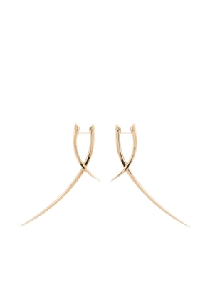 Shaun Leane Sabre statement crossover earrings - Gold