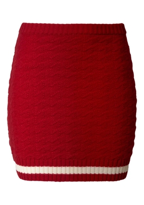 Perfect Moment textured stripe-detail skirt