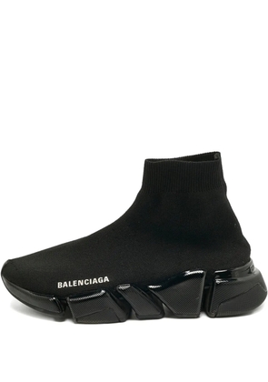 Balenciaga Pre-Owned Speed logo-detail slip-on sneakers - Black