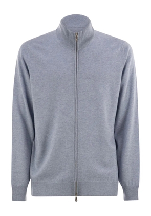 Brunello Cucinelli zipped cashmere cardigan - Blue