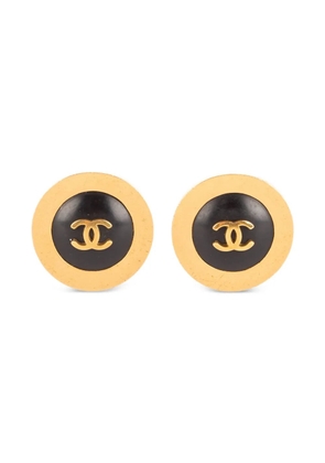 CHANEL Pre-Owned CC clip-on earrings - Gold