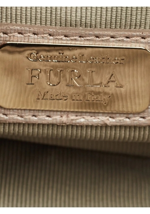 Furla flap leather bag - Neutrals