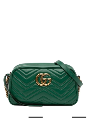 Gucci Pre-Owned 2016-2025 Small GG Marmont Matelasse Leather crossbody bag - Green