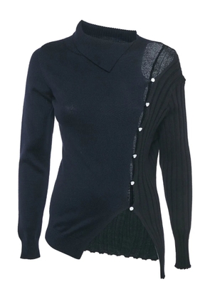 Jacquemus Pre-Owned cut-out wool top - Blue