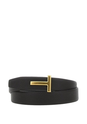 TOM FORD t-buckle leather belt - Black