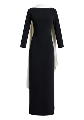 Solace London Luisa crepe maxi dress - Black
