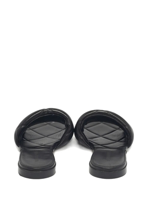 Bottega Veneta Pre-Owned Intrecciato weave slides - Black