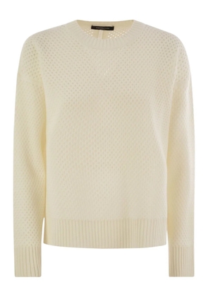 Fabiana Filippi openwork crew-neck sweater - Neutrals