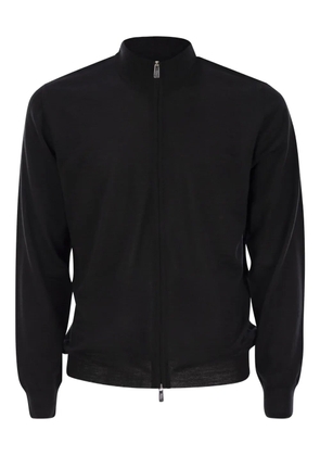 Fedeli Favonio zip-up cardigan - Black