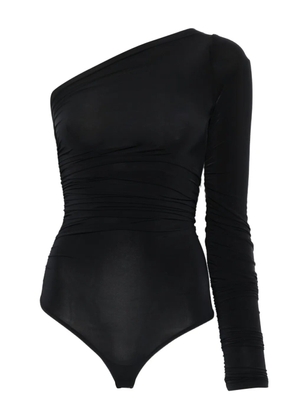 Wolford one-shoulder long-sleeve body - Black