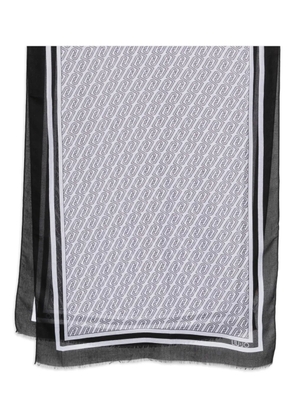 LIU JO pattern scarf - White