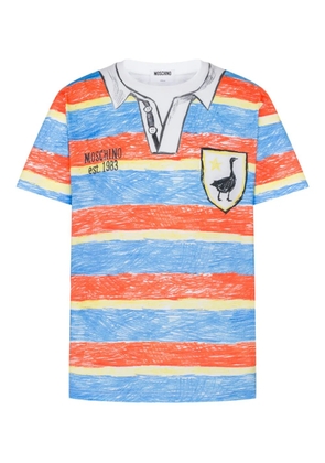 Moschino striped cotton T-shirt - Blue