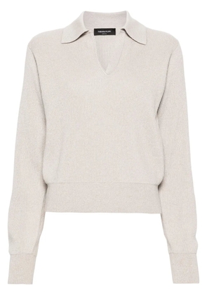 Fabiana Filippi lamé sweater - Neutrals