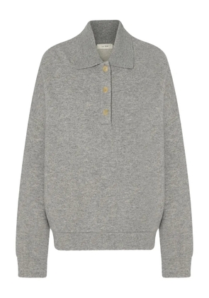The Row Corzas buttoned polo-collar polo shirt - Grey