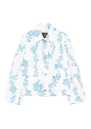 ETRO floral-pattern pocket jacket - White