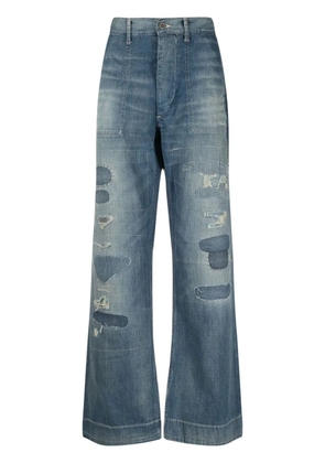 Polo Ralph Lauren distressed straight-leg denim - Blue