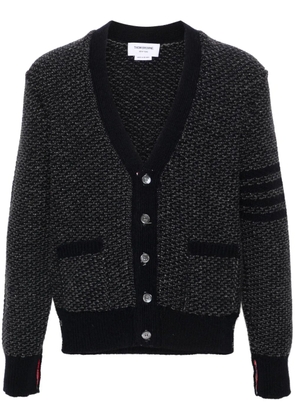 Thom Browne 4-Bar textured-knit cardigan - Blue
