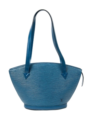 Louis Vuitton Pre-Owned St-Jacques PM textured zip shoulder bag - Blue